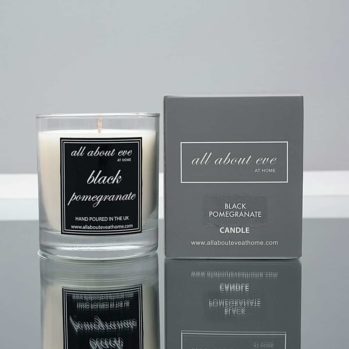 black pomegranate candle