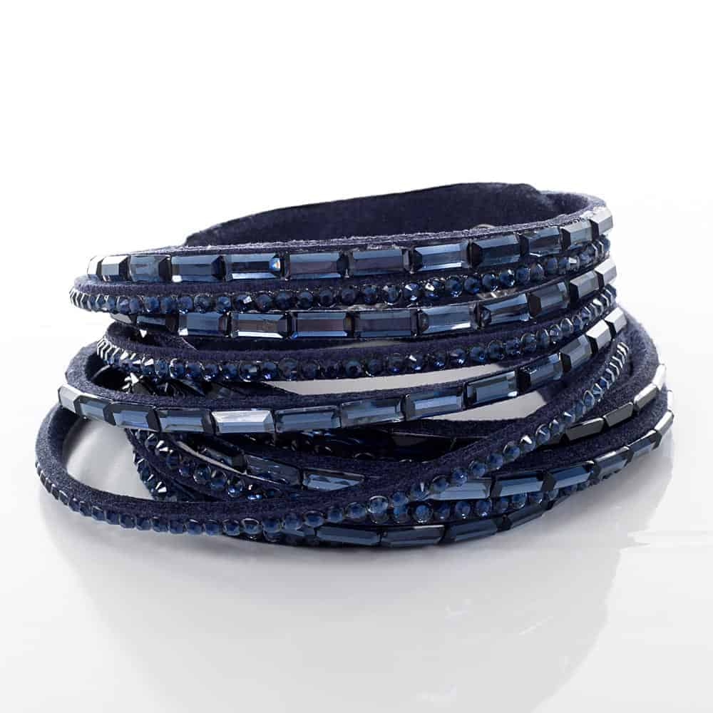 Navy Sparkly Wrap Bracelet All About Eve At Home Navy Sparkly Wrap Bracelet