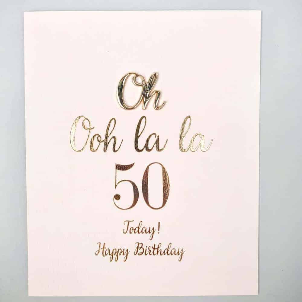 50th birthday word charm card all about at home words for a 50th birthday card