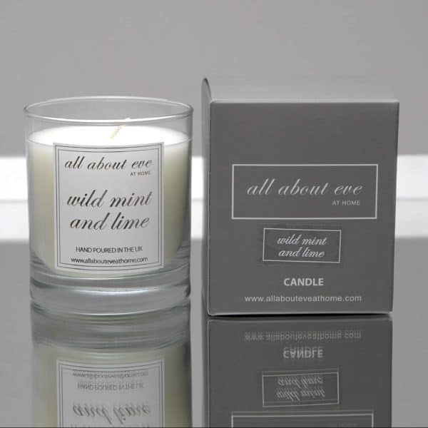 mint and lime candle