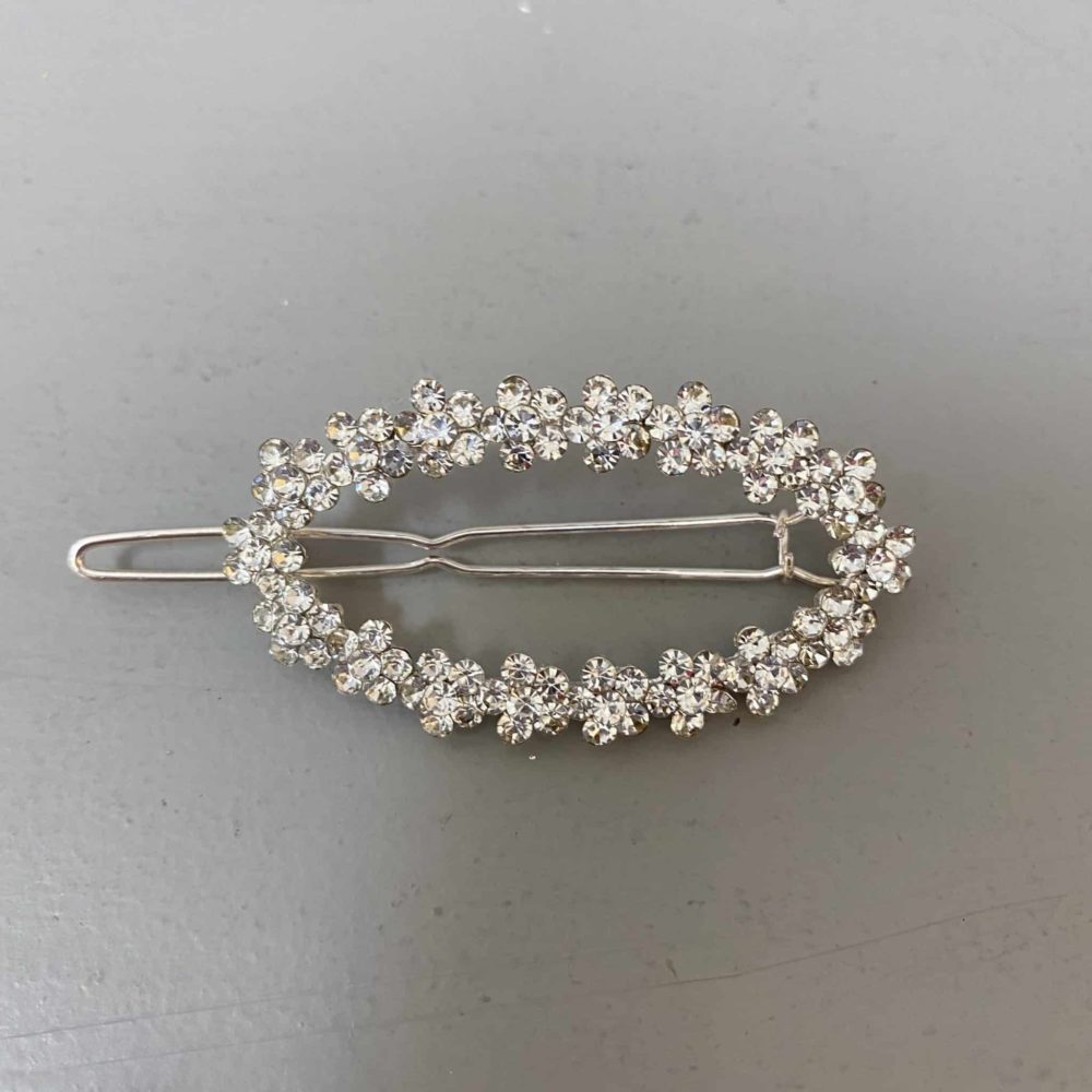 Diamante Oval Hair Clip - All About Eve at Home