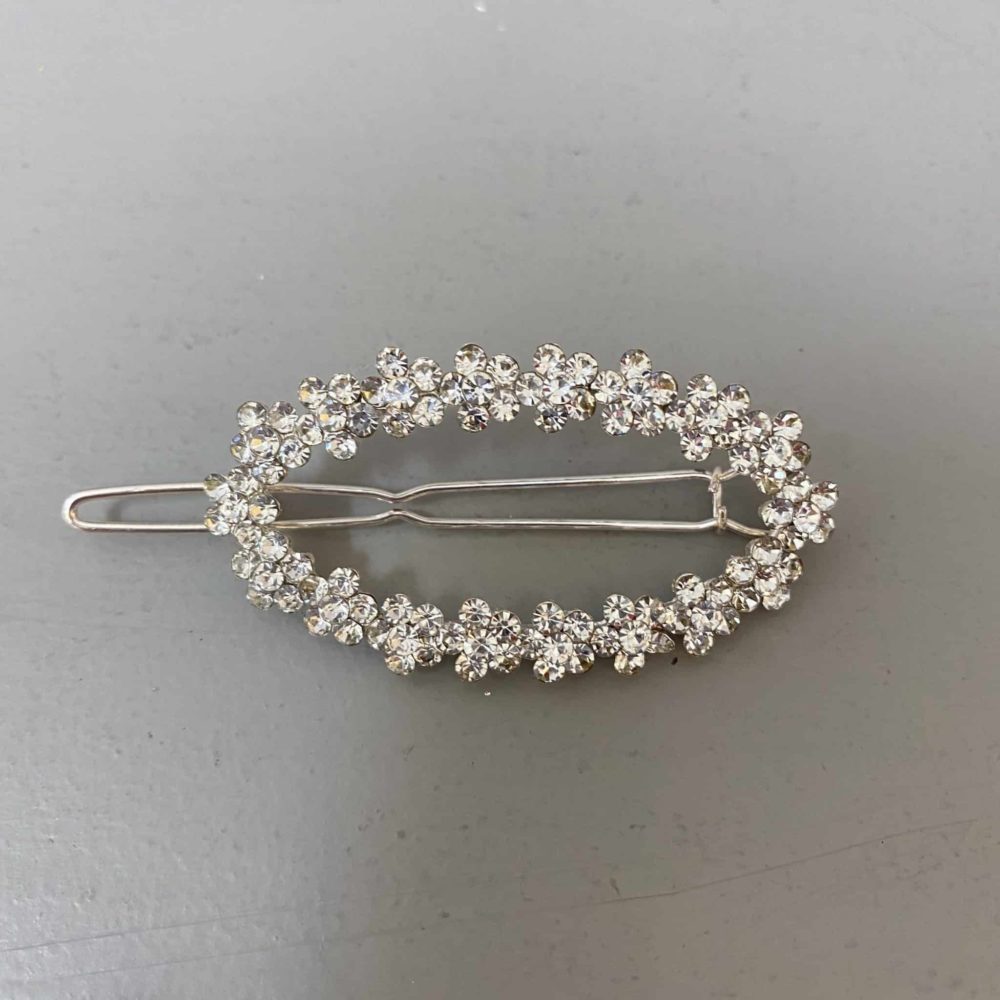 Diamante Oval Hair Clip - All About Eve at Home Diamante Oval Hair Clip - All About Eve at Home