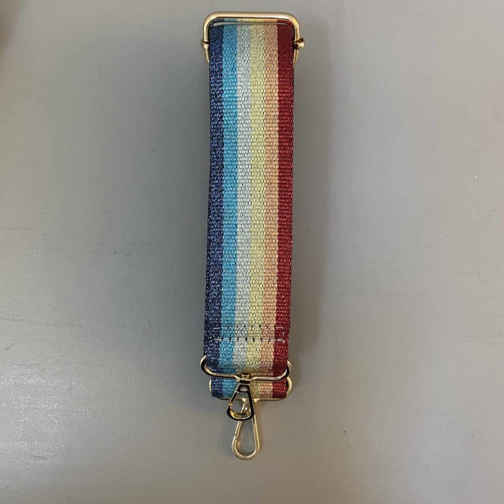 rainbow bag strap